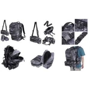 Рюкзак со съемными подсумками 50L Molle Assault Tactical ATACS FG 